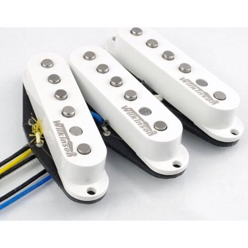 Wilkinson 60s WVS Alnico V Single Coil Guitar Pickups White Electric Guitar Pickups For Stratocaster Guitar Made In Korea