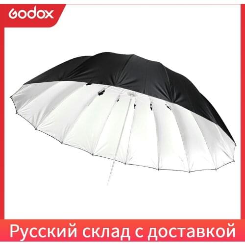 Godox Studio Photogrphy 70" / 178cm Silver Black Reflective Lighting Light Umbrella