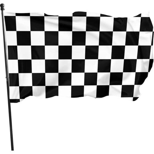 Race Checkered Flag Funny Flag 3x5t Holiday Banner Garden Flag Indoor Outdoor Party Home Decor Vivid Color and Double Sided