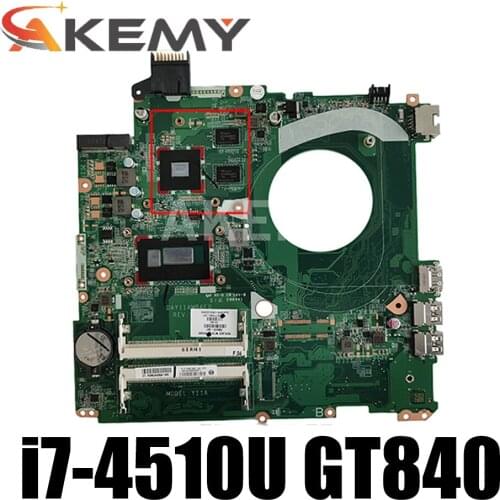 For HP 15-P Laptop Motherboard DAY11AMB6E0 766472-001 766472-501 766472-601 i7-4510U DDR3 GT 840 2GB Full Tested