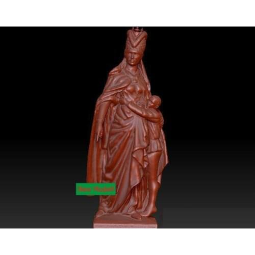 3D model relief STL models file format Goddess of mercy Margaret