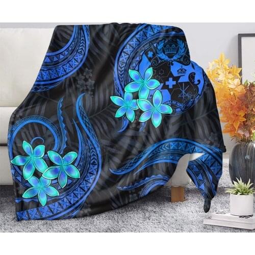 DARMIAN Trendy Trodition Maori Ethnic 3D Pattern Fleece Plush Throw Blanket Comfortable Bedspread Blanket For Home Office Travel