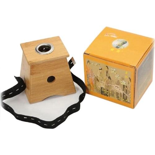 Monocular moxibustion box bamboo moxibustion box appliance wood bamboo moxa burner acupuncture massage device