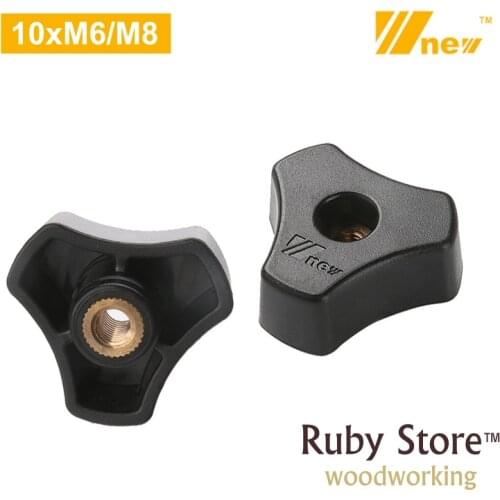SET of 10PCS, M6/М8 Star Knob for Woodworking Jigs