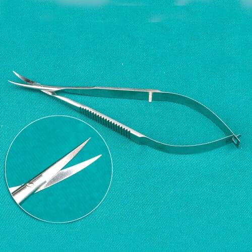 New 11cm Stainless steel ophthalmic microsurgical instruments Micro scissors