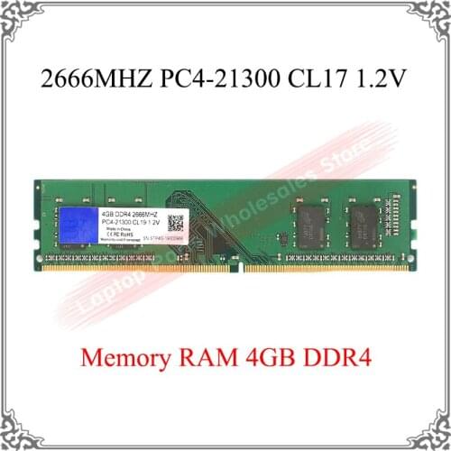 Memory RAM 4GB DDR4 2666MHZ PC4-21300 CL17 1.2V STP4G-19300966 ddr 4GB Memory Motherboard For Desktop