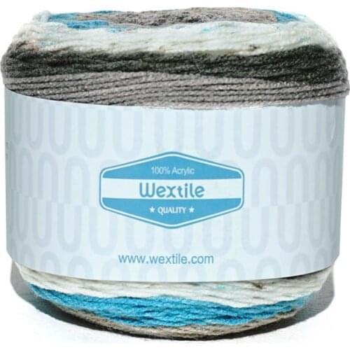 Wholesales Rainbow Cake Melange Yarn Fancy Knitting Yarn for Crochet Hat and Scarf