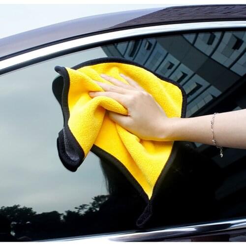 Extra Thick Micro Fibers Towels - Super Absorbent Microfiber Towels for Cars/Detailing/Interior, Reusable，yellow