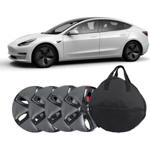 Portable Wheel Cap Storage bag Oxford Cloth storage bag For Tesla Model 3 Wheel Cap Carrying Bag Protctor Auto Tyre Accessories