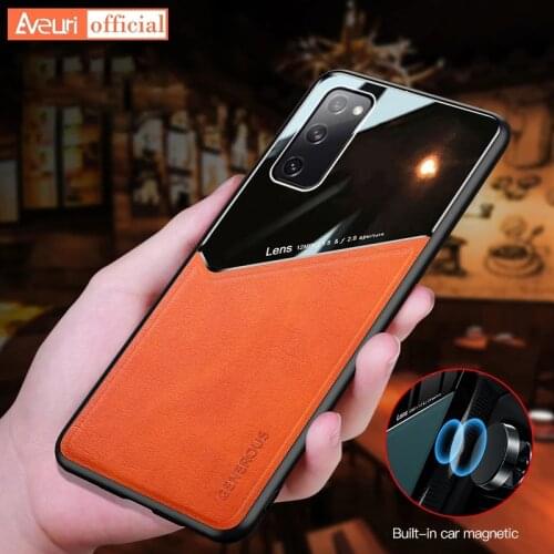 Luxury Car Holder Leather Phone Case For Samsung Galaxy A50 A70 A51 A71 5G A21S A31 A41 A10S A20S A30S A50S Cover Case Coque