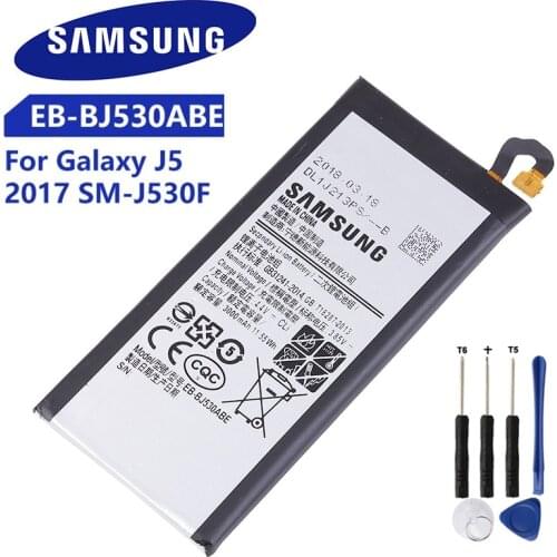 SAMSUNG 100% Origina Battery EB-BJ530ABE For Samsung Galaxy J5 2017 SM-J530F 2017 Edition J530F J530G