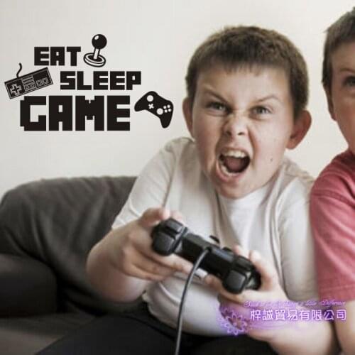 Gamepad Video Game Sticker Play Game Room Decal Gaming Posters Gamer Vinyl Wall Decals Parede Decor Mural Video Game Decal