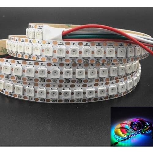 144 Pixels 1m LEDs WS2812B 2812 WS 2812 LED Chip WS2811 IC Digital 5050 SMD RGB LED Strip DC5V