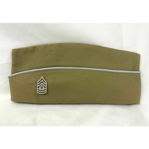 Ww2 Us Army Infantry Uniform Garrison Cap hat Usmc Sergeant Major Rank Silver armyshop2008