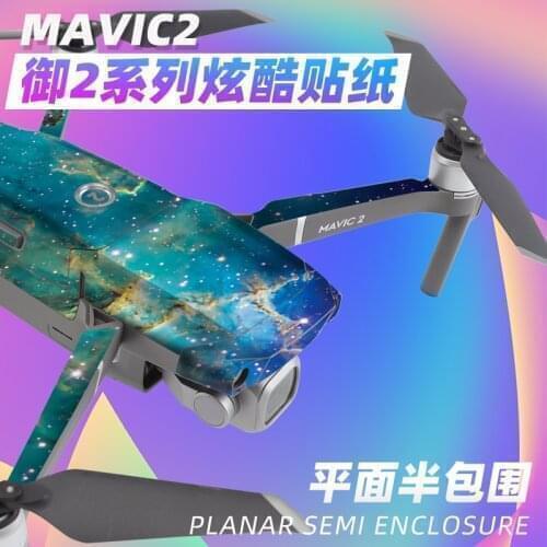 For DJI Mavic 2 Drone Protective Cool Color Sticker Skin Cover Waterproof Sticker Spare For Dji Mavic 2 Pro Zoom