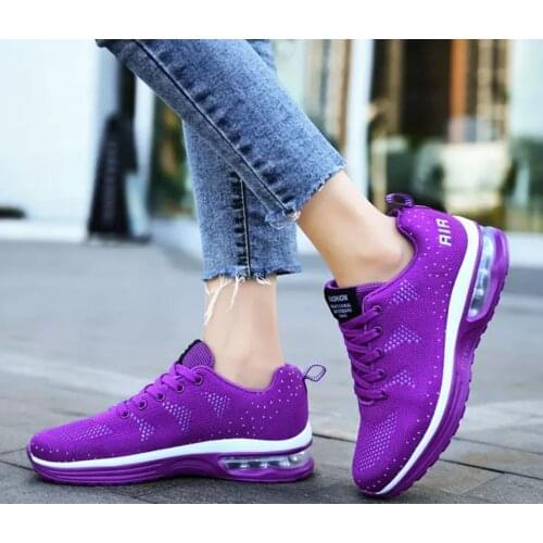 2021 new Lightweight women Sneakers Air Cushion Ladies Trainers Basket femme Platform Sneakers Breathable Comfort running shoes