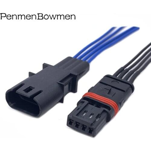 4 Pin Auto Rearview Mirror Heating Socket Connector Wiring Harness Plug Modified BMW Door Handle For GT528i GT53 3-7 Series