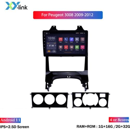 Android 8.1 car multimedia DVD player For Peugeot 3008 2009-2012 GPS Navigation System Stereo auto radio accessories no 2 din