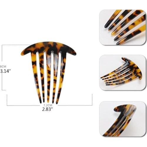 Q1FB Women Hair Combs Handmade Rhinestone Headwear Girls Hair Accessories Top Clip Fixed DIY Hairstyle Design Fixed