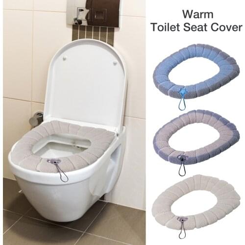 Bathroom Warm Toilet Seat Cover Soft Washable Toilet Seat Cover Pad For All Kinds Of Toilets
