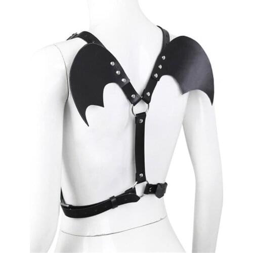 Erotic Clothes Angel Black Wear Clothing Mens Sex Toys Leather Stage