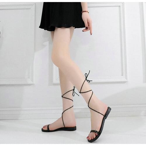 EshtonShero Summer Shoe Woman Sandals Flats Round Toe Lace Up Fashion Slingback Elegant Peep Toe Ladies Wedding Shoes Size 4-11