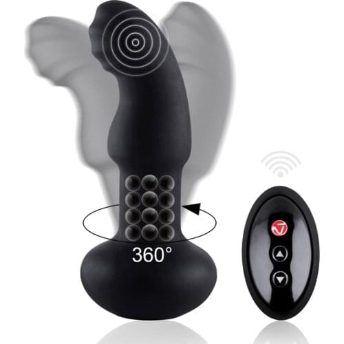 Remote Control Steel Ball Rotate Vagina Dildo Vibrator Prostate Massager Sex Toy For Men Anal Plug Anus Dilator Male Masturbator