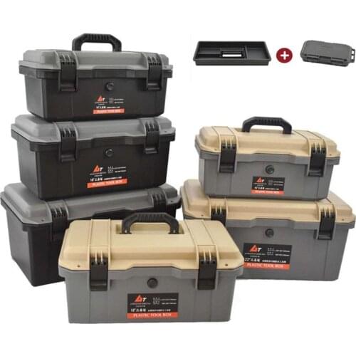 Waterproof Tool case Suitcase Hardware Tool box Seal box Shockproof Case Plastic Home Car repair Toolbox