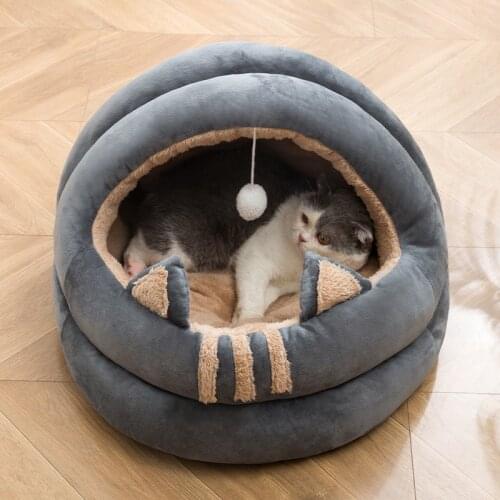 Cat Bed House Kennel Nest Pet Kennel Sofa Cushion House For Cats Gatos Accesorios Bed For Small Dogs Kitten Bed Cuccia Gatto