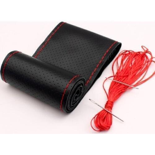 Genuine Leather Car Steering Wheel Cover Universal For LEXUS IS250 IS300 ES240 ES250 ES300 ES300H ES330 ES350 GS300 GS350 GS450H