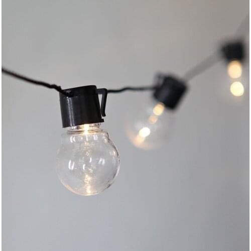 10/20/40 Clear Retro Bulbs Decorative Party Xmas Backyard Garland Backyard Patio Decor String Lights LED Party Lights Outdoor