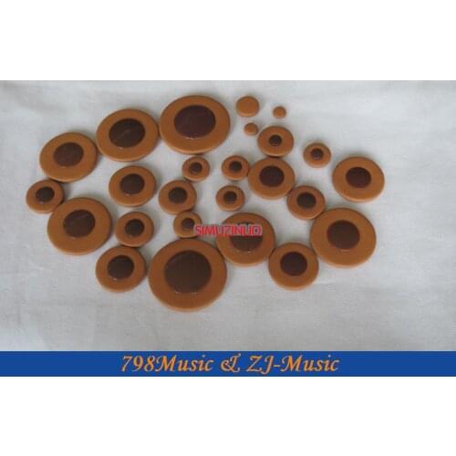 Eb Alto Saxophone New High Grade 25pcs Coffee Professional Leather Pad Set Musical Instrument Professional Saxophone