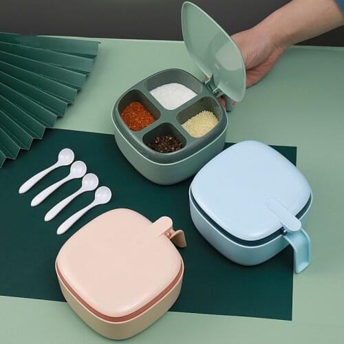 Northern Europe spice jar rack seasoning container box salt pepper shaker set pumpkin spices storage box kitchen canister sets