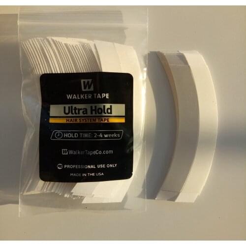 36pcs/lot 7.6cm*1.1cm Ultra Hold Hair System Adhesives Tape Super Strips Adhesives For Tape Extension/Toupee/ Lace Wig/Closure