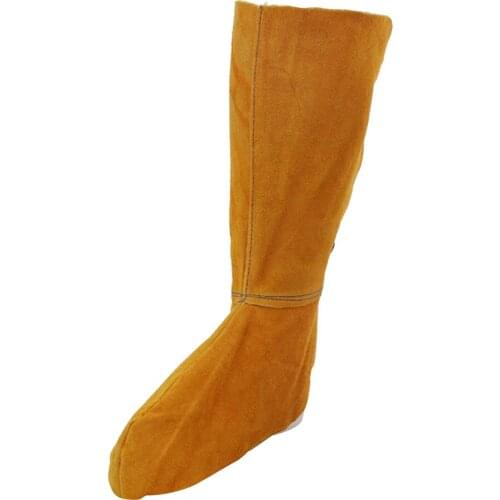 Split leather welded spats / shoe protector cover length 390mm