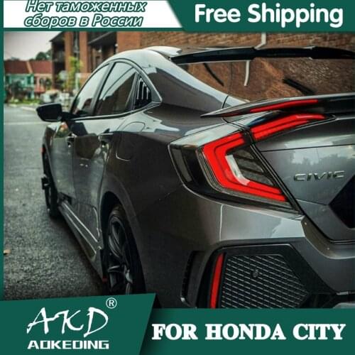 Tail Lamp For Car Honda CIVIC X G10 2016-2019 CIVIC Tail Lights Led Fog Lights DRL Daytime Running Lights Tuning Car Accessories