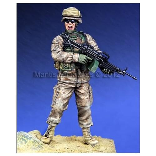 1/35 U.S. Marine Resin kit soldiers GK Modern Military theme Scene combination Uncoated No colour