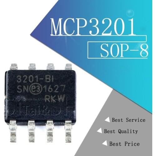 1PCS MCP3201 MCP3201-BI/SN 3201-BI SOP8