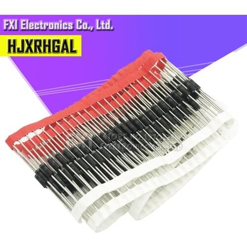 100PCS 1N5817 1N5819 1N5399 1N4937 1N4004 Schottky Rectifier Diode 1N4001 1N4007 UF4007 HER107 FR207 FR157 FR107 RL207 DO-41