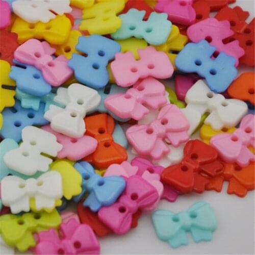 100pcs mix colors cute butterfly sewing buttons Baby/Kids Sweing buttons PT79
