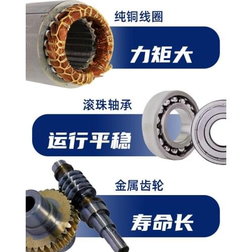 120 w worm gear and worm gear motor 220 v ac speed regulating motor torque and reversing RV40 double spindle motor