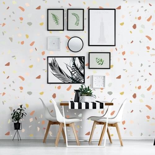 144pc/set Creative Watercolor Stones DIY Wall Sticker Vinyl Baby Childrens Living Room Nursery Decorative Home Decor