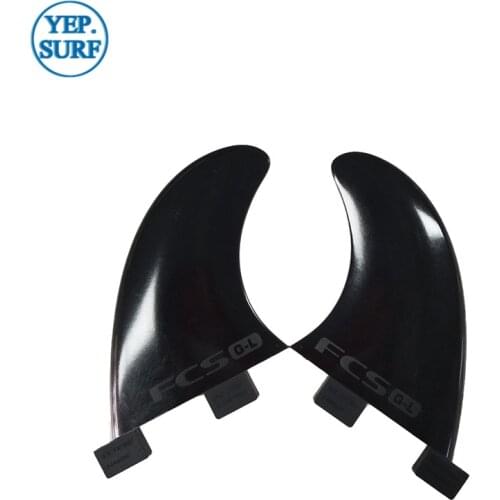 Surfing Plastic Soft FCS Fins FCS GL Black Fin 2 pcs per set