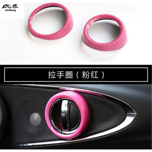 2pcs/lot car accessories Car sticker PC material Inner door handle decoration cover for 2015-2018 mini clubman F54