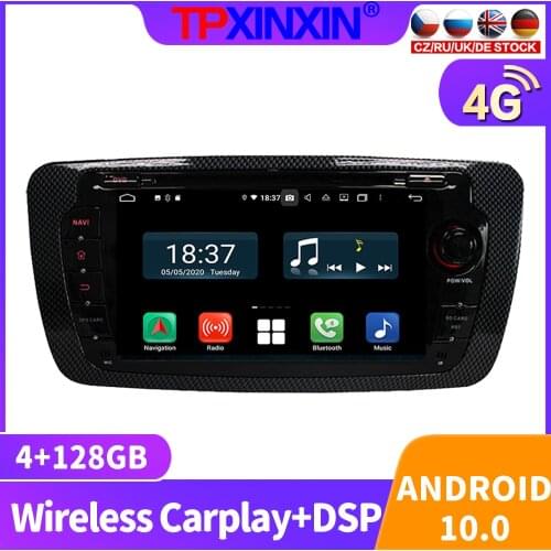 128G Android 10 For Seat IBIZA 6j 2009-2013 Car Radio Multimedia Video Recorder Player Navigation GPS Accessories Auto 2 din dvd