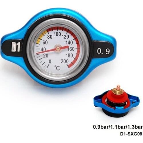 D1 Spec Small Head 0.9 bar/1.1bar/1.3bar Safety Thermo Radiator Cap Blue For Toyota Mitsubishi Lexus D1-SXG09