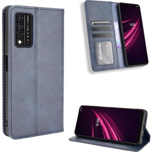 For T-Mobile Revvl V+ 5G Case Premium Leather Wallet Leather Flip Case For T-Mobile Revvl V+ Plus 5G Case