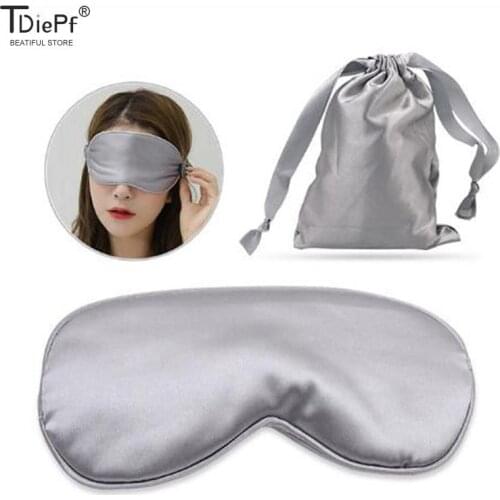 Double-Side Shading EyeShade Sleeping Eye Mask 100% Pure Silk Cover Eyepatch Blindfolds Eyeshade Health Sleep Shield Eyeshade