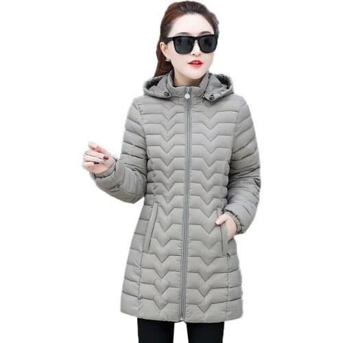 Cotton Female Jacket Winter New Women Down Cotton Jacket Frivolous Hooded Plus Size Slim Outerwear Parkas Cotton Coat 6XL T392