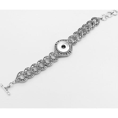 18mm Ginger Snap Bracelet Metal Button Charms Jewelry For Womwn Nb2268 (fit 20mm Snap)